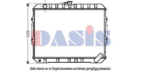 AKS DASIS Jäähdytin,moottorin jäähdytys 140086N